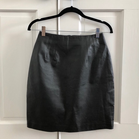 bagatelle Dresses & Skirts - Bagatelle Black Leather Mini Pencil Skirt Size 6